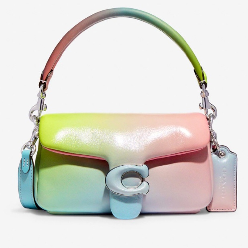 BNWT COACH TABBY 18  LH/Pale Pistachio Multi. Style No. CA084